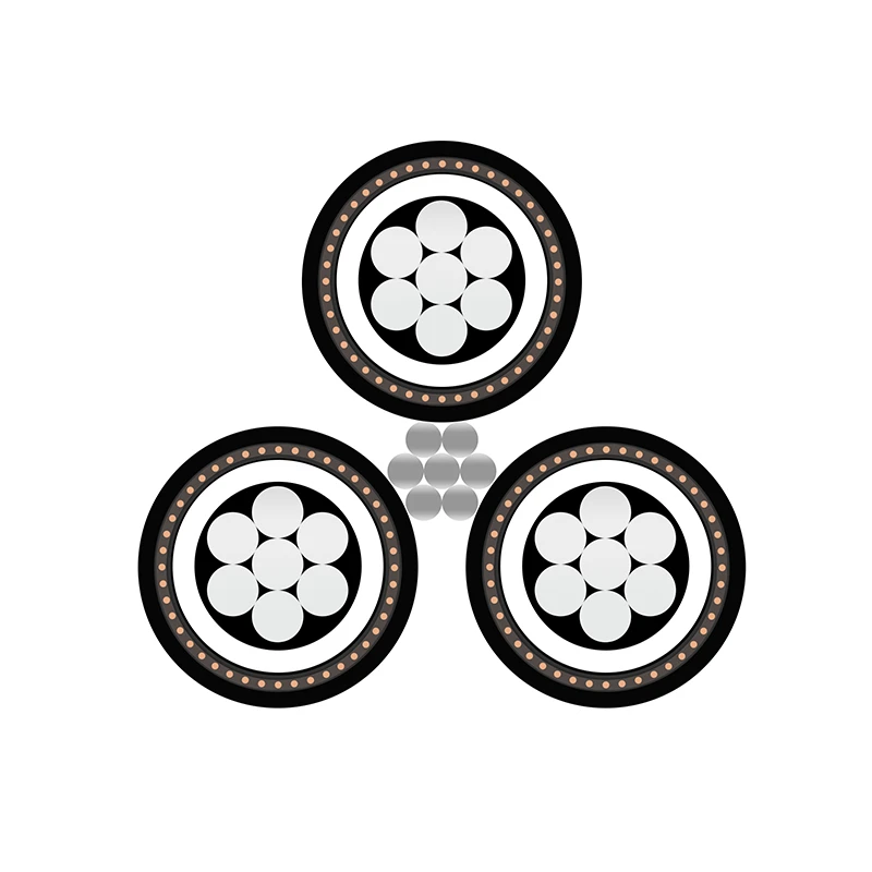 Screened Aerial Bundled Cable (ABC) with Bare Messenger Neutral 19/33kV