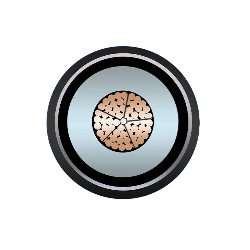 CU/XLPE/Welded Corrugated Aluminium/PVC Single Core Power Cable 64/110kV