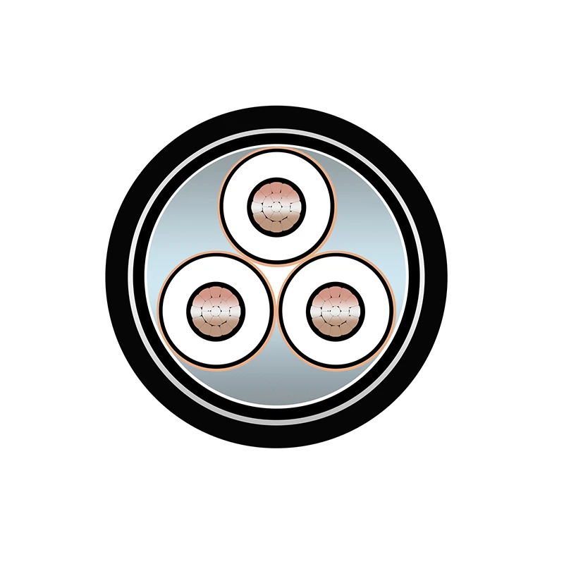 CU/XLPE/CTS/STA/PVC Three Core Power Cable 12/20kV