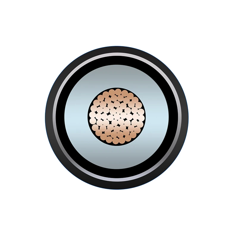 CU/XLPE/Welded Corrugated Aluminium/PVC Single Core Power Cable 64/110kV
