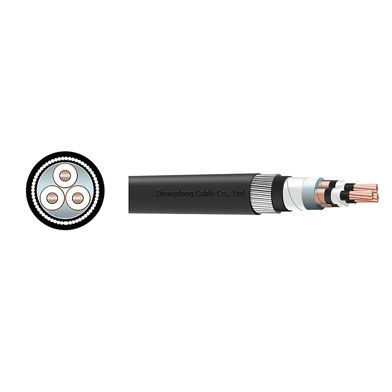 CU/XLPE/CTS/SWA/PVC Three Core Power Cable 8.7/15kV