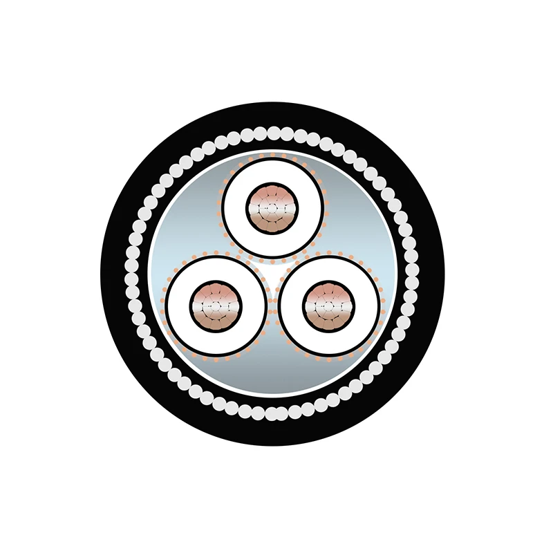 CU/XLPE/CWS/SWA/PVC Three Core Power Cable 26/35kV