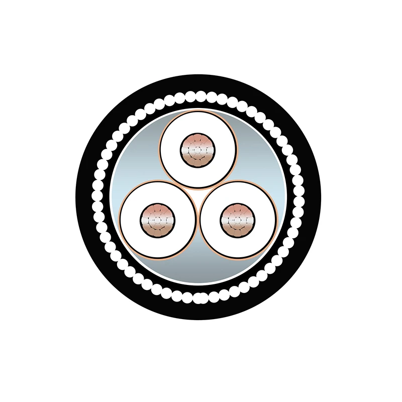 CU/XLPE/CTS/SWA/PVC Three Core Power Cable 8.7/15kV